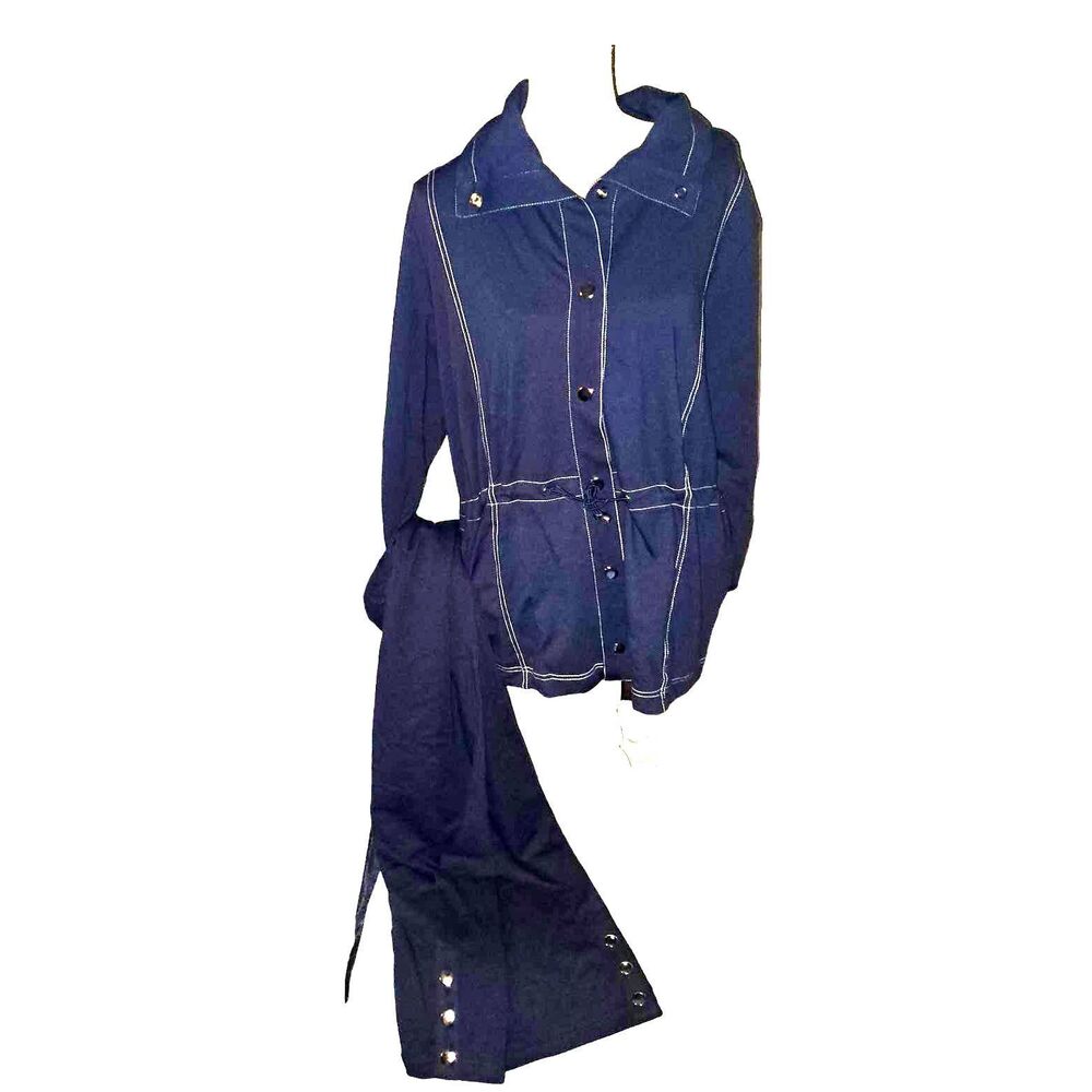 SALE!! NEW Sport Savvy Set, Navy Blue, XL Draw String Waist Jacket & SZ L Pants